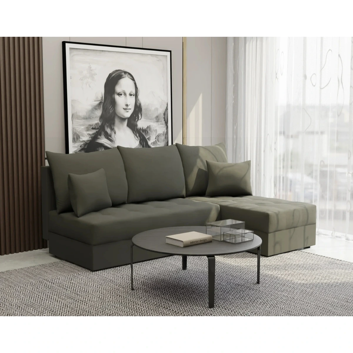 szary narożnik do Salonu MODESTO