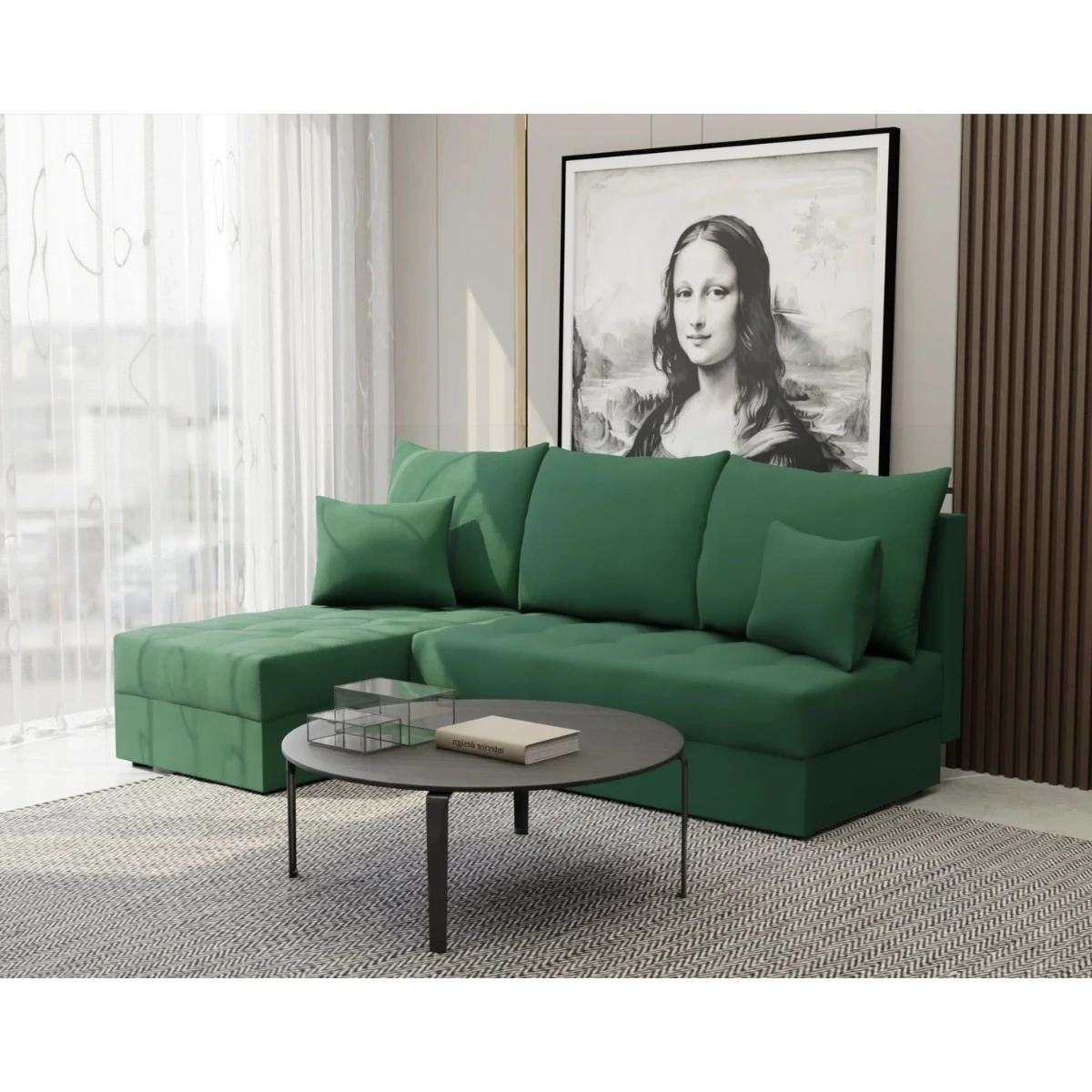 zielony narożnik do Salonu MODESTO 4