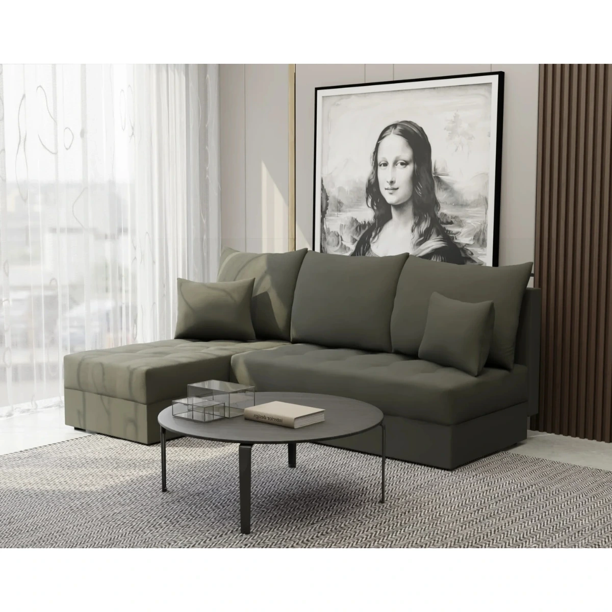 szary narożnik do Salonu MODESTO 1