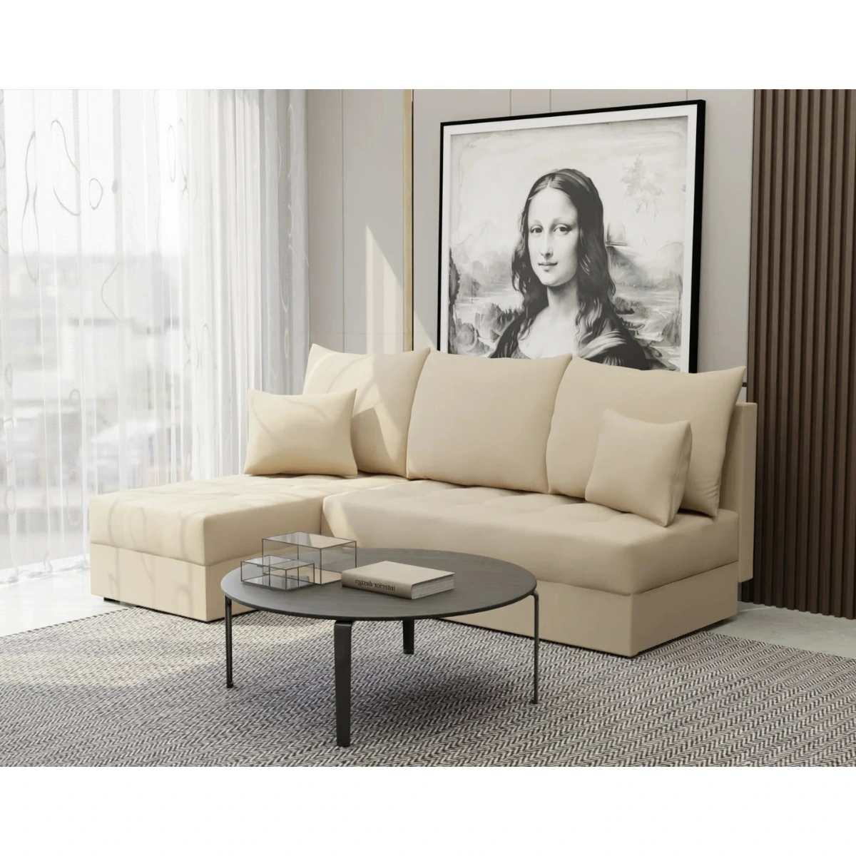 beżowy narożnik do Salonu MODESTO 2