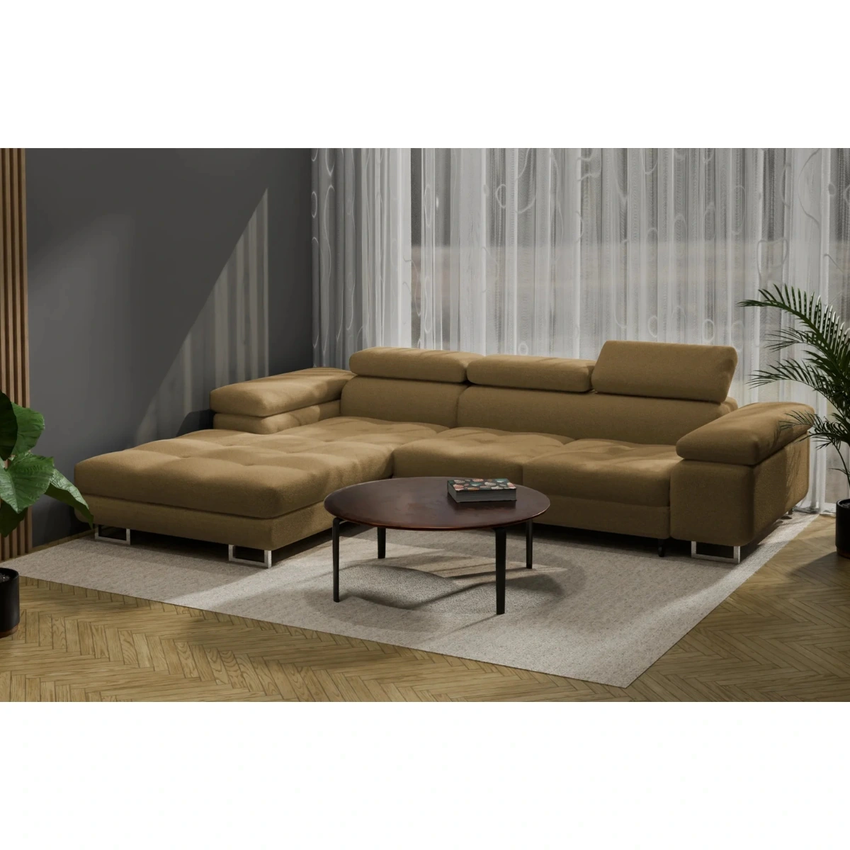 Narożnik z funkcją spania codziennego CARLOS | Sklep SekaMeble.pl