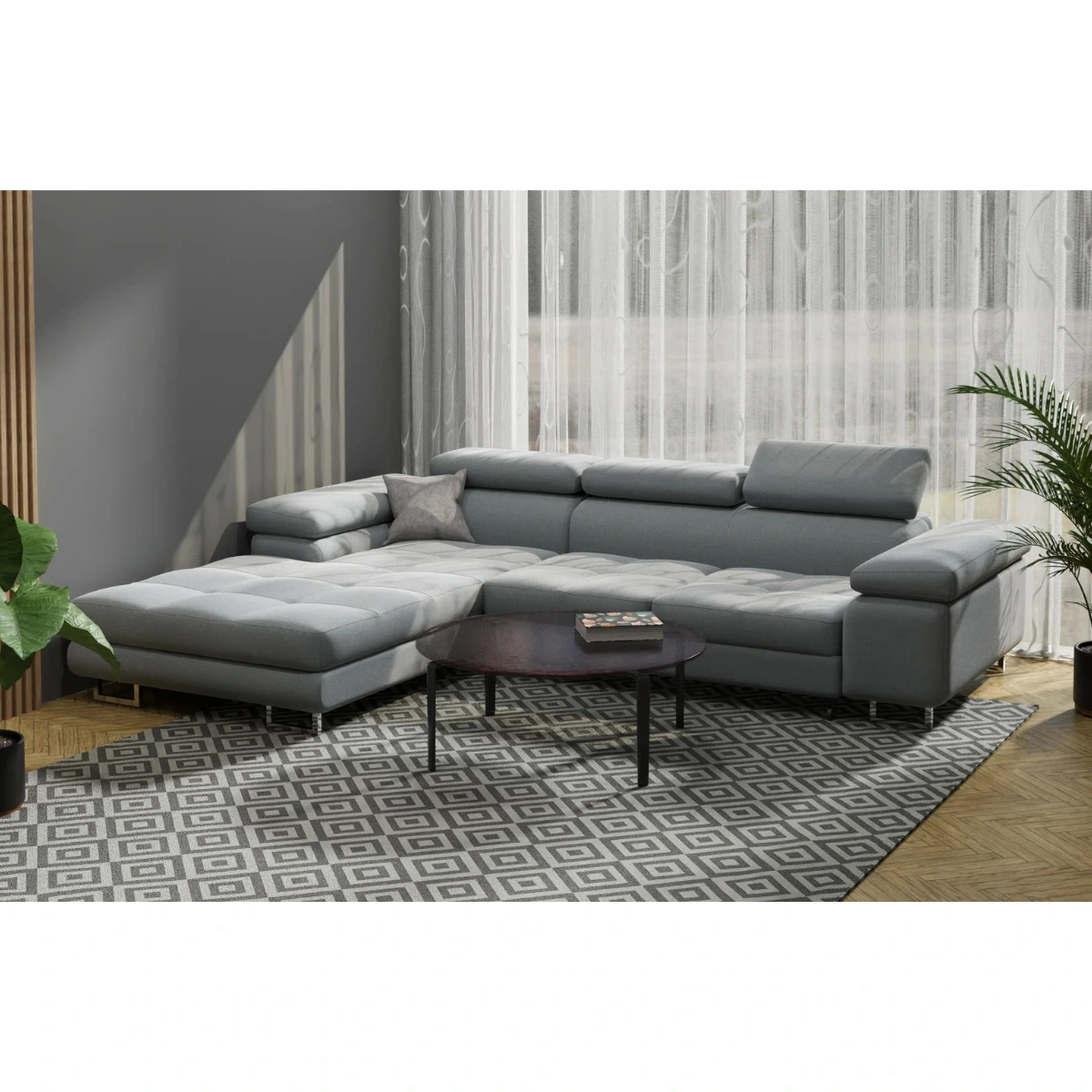 Narożnik z funkcją spania codziennego CARLOS | Sklep SekaMeble.pl