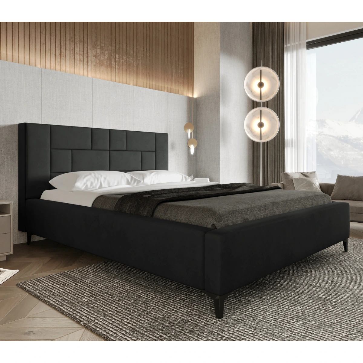 Łóżko tapicerowane 180x200 BILBAO z pojemnikiem 9