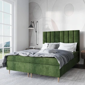 Łóżko 120x200 kontynentalne z pojemnikiem LILIBED | SekaMeble.pl