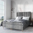 Łóżko 140x200 kontynentalne z pojemnikiem LILIBED | SekaMeble.pl