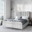 Łóżko 200x200 kontynentalne z pojemnikiem LILIBED | SekaMeble.pl