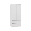 Biała szafa z szufladami RUVIA 90cm -2