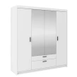 Biała szafa z lustrem TREVANO 4 -2