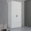 Nowoczesna szafa na ubrania TREVANO 2D Biała -1