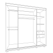 Duża szafa przesuwna do sypialni DENVER 1