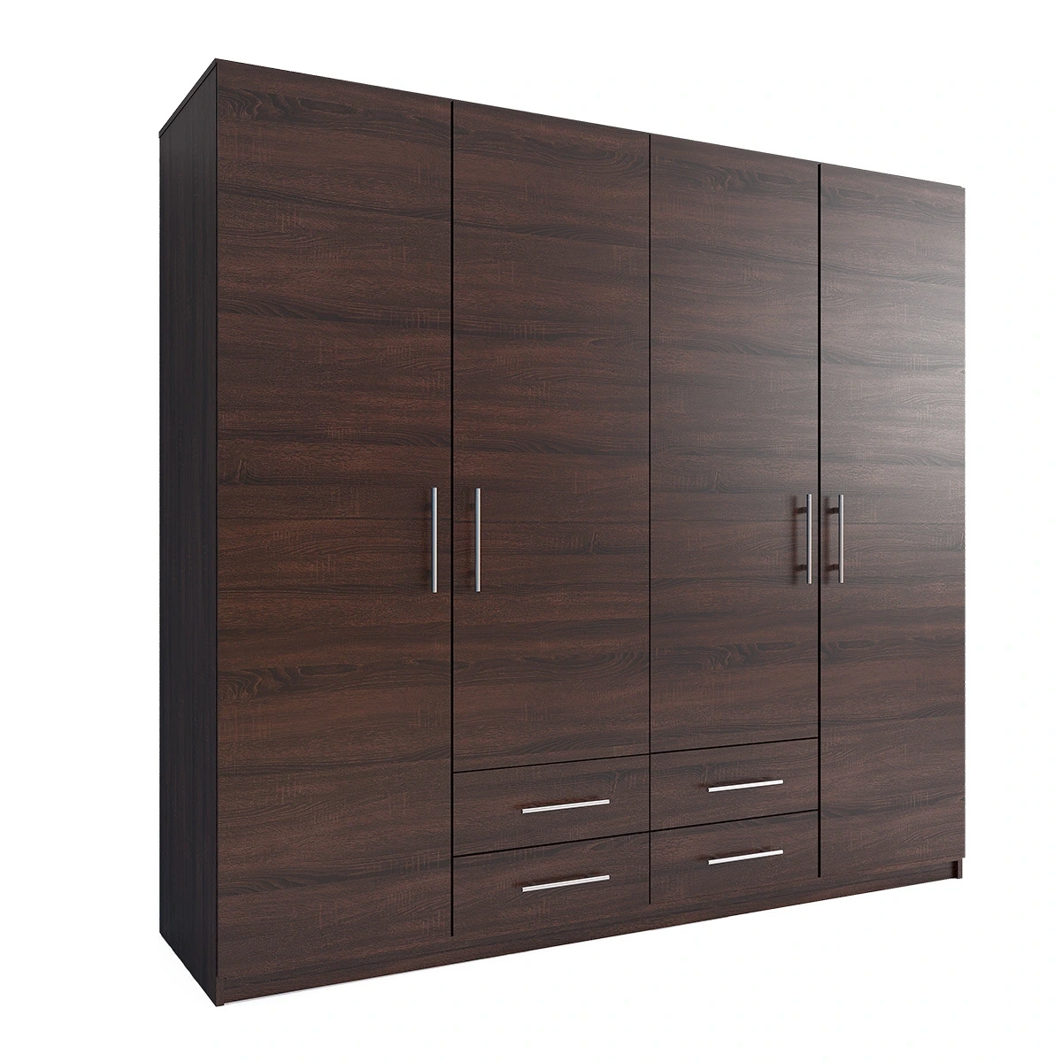 Drewniana szafa 4-drzwiowa do przedpokoju BANGS