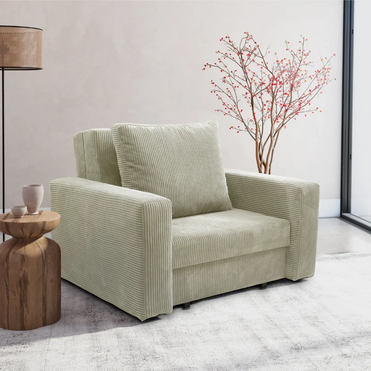 Sofa jednoosobowa w aranżacji w salonie Sofa jednoosobowa w aranżacji w salonie