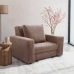 Rozkładana sofa jednoosobowa w kolorze lawendowym