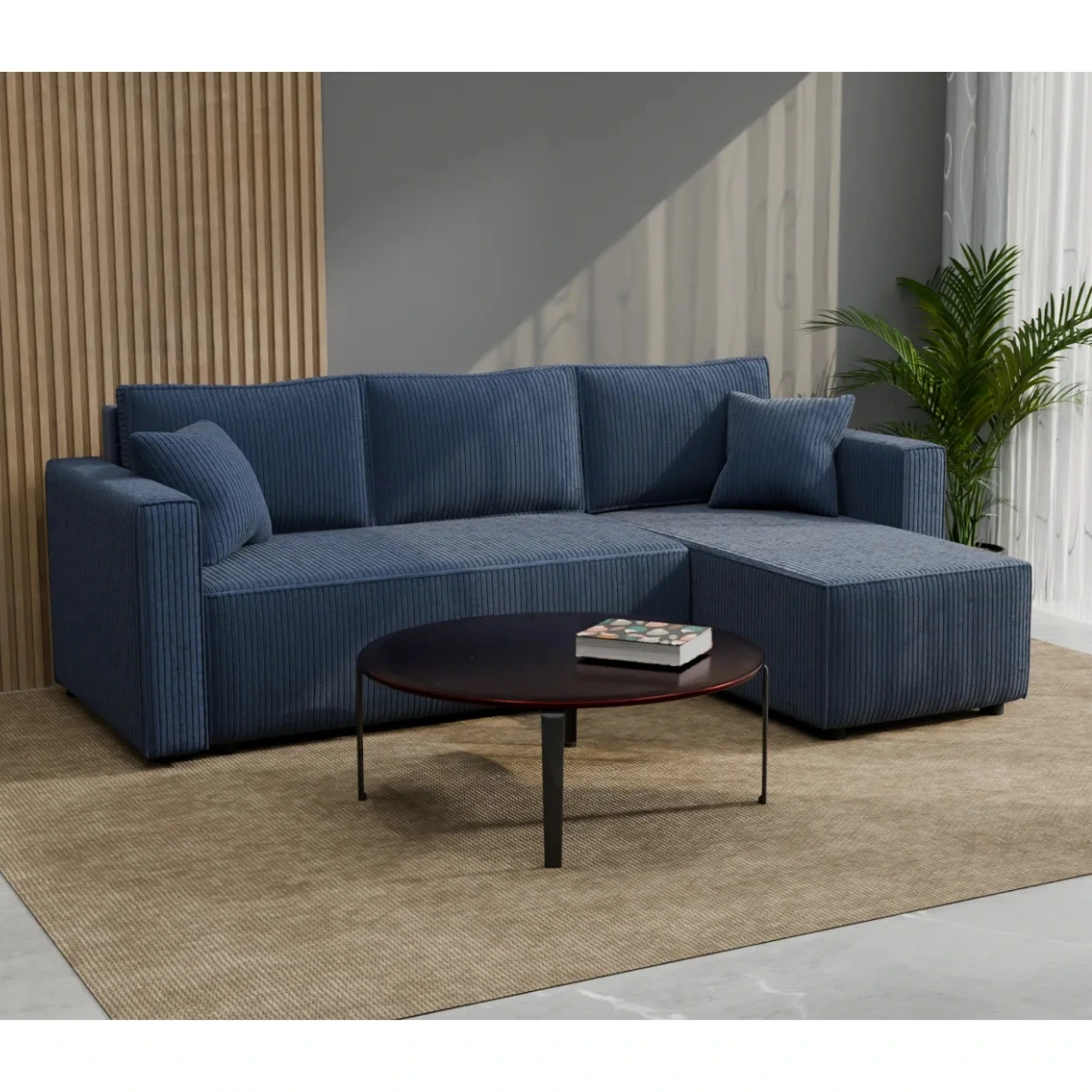 Narożnik rozkładany DANTE w salonie w kolorze POSO 05