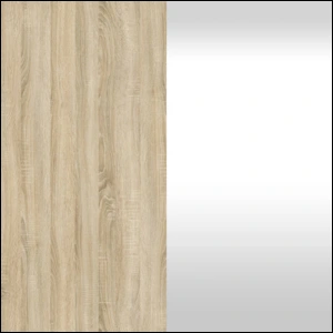 Dąb Sonoma + Biały Połysk